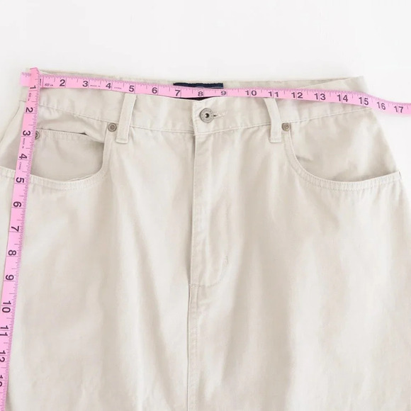 Sonoma Beige 100% Cotton Maxi Skirt Size 12 - Picture 6 of 13